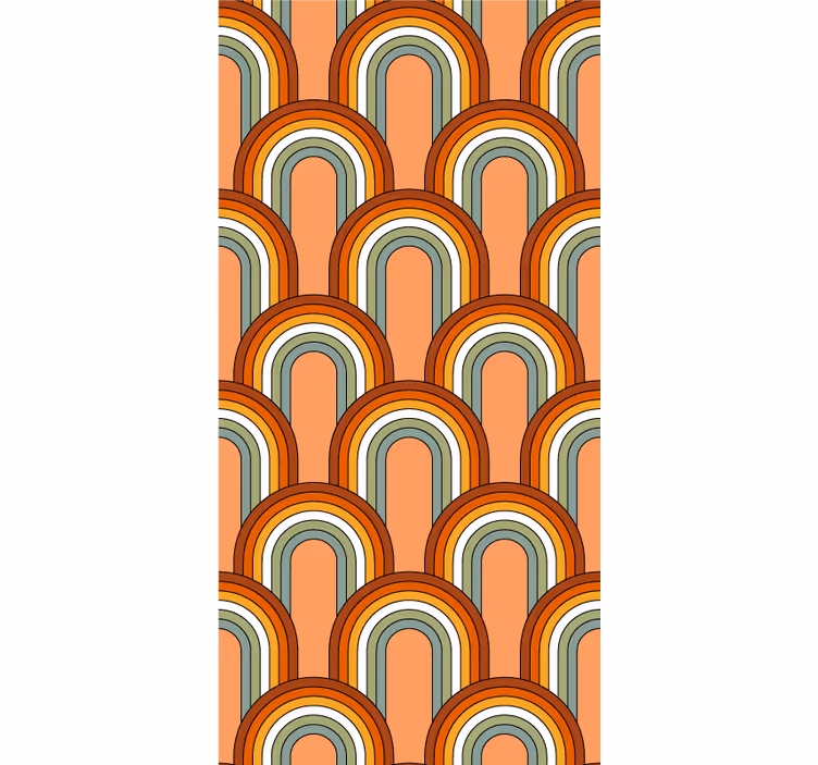 Retro roleta s architektonickými vzormi - Tenstickers