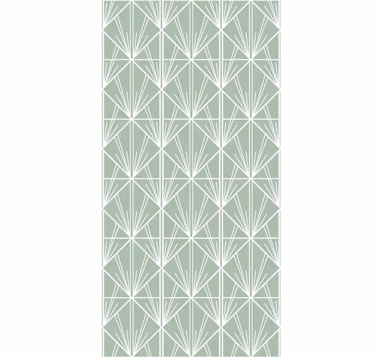 roleta do kancelárie geometrický listový vzor - Tenstickers