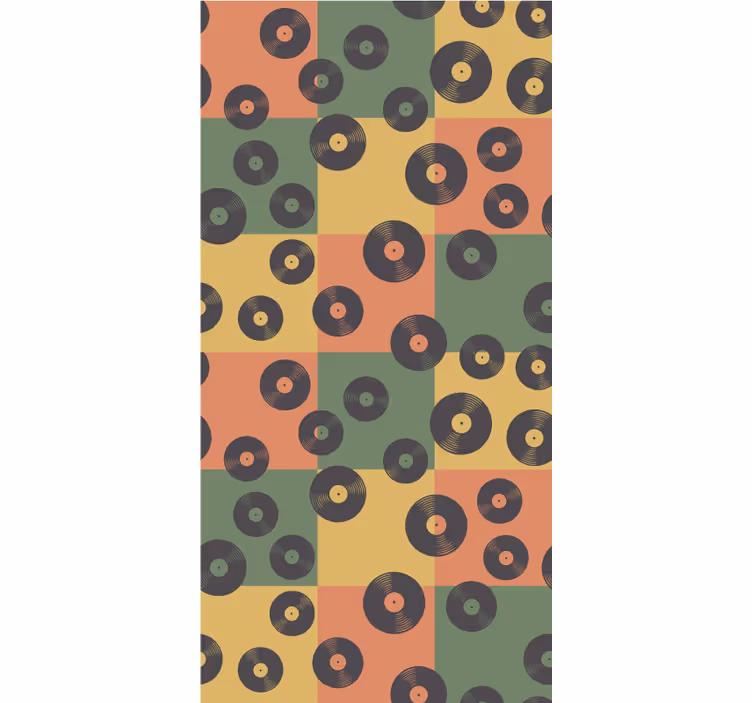 Retro roleta s vinylovými platňami - Tenstickers