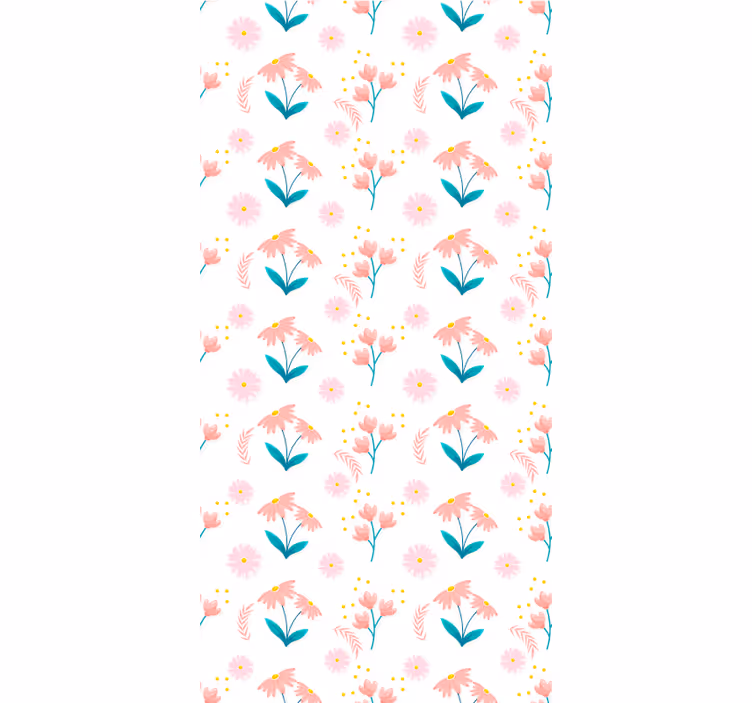 Minimalistické pastelové kvety a rastlinná slepota - Tenstickers