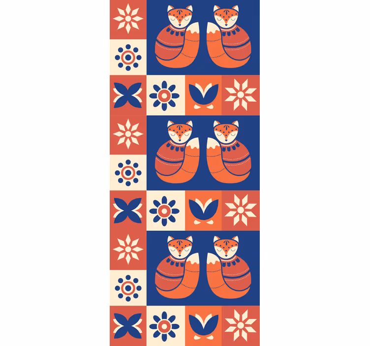 roleta so zvieratami očarujúce líščie vzory - Tenstickers