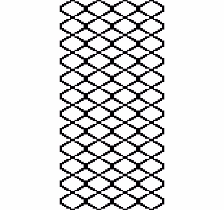 moderná roleta geometrický čiernobiely dizajn - Tenstickers