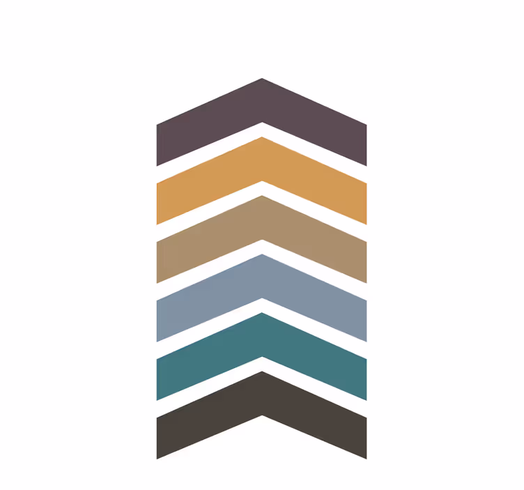 moderná roleta vrstvy so vzorom chevron - Tenstickers