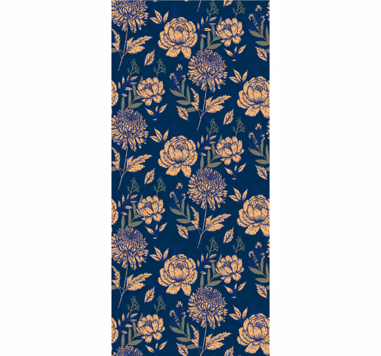 kvetinová roleta námornícky elegantný vzor - Tenstickers