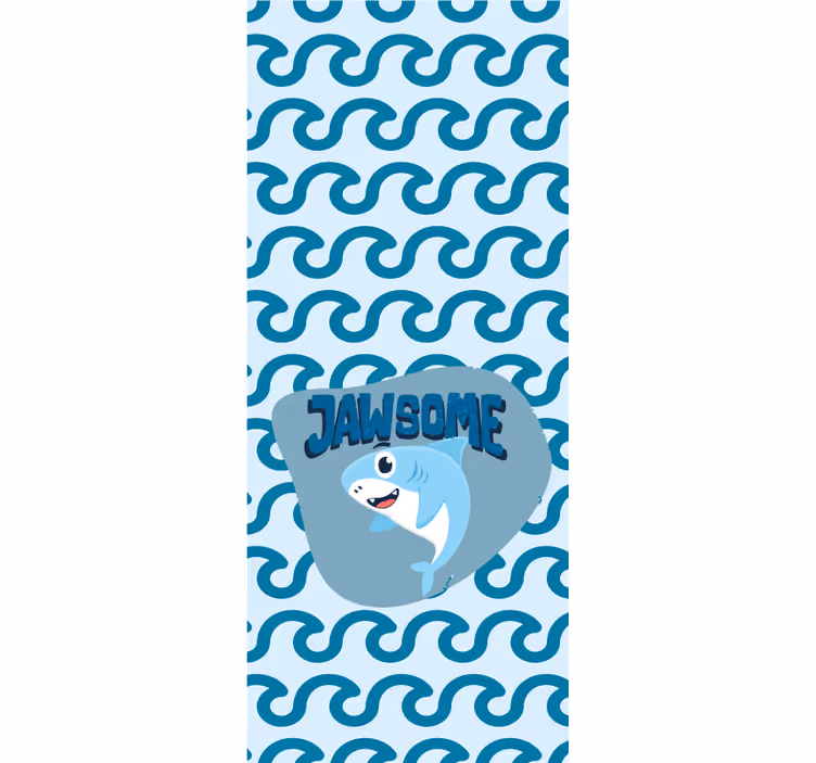 roleta do detskej izby mláďa žraloka s menom - Tenstickers