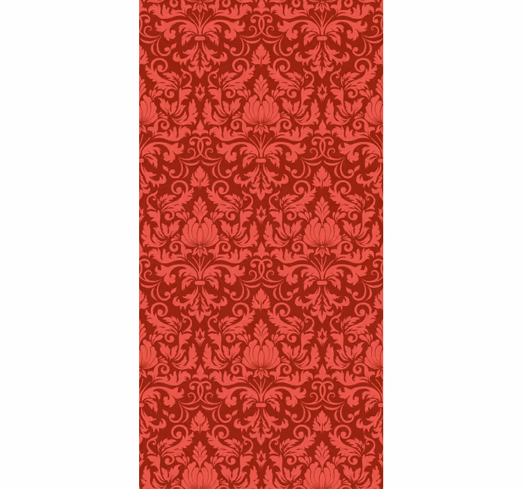 elegantná roleta červená botanická milosť - Tenstickers