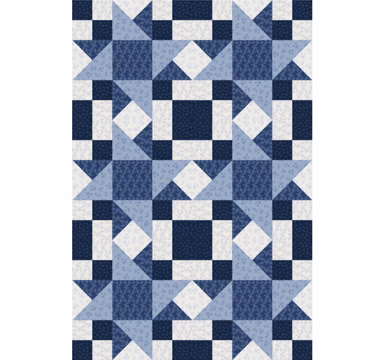 vzorovaná roleta patchwork geometrické vzory - Tenstickers