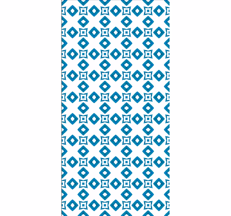roleta do kuchyne geometrický modrý vzor - Tenstickers