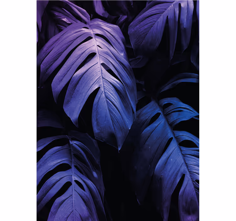 roleta na okno kvety listy monstera deliciosa - Tenstickers