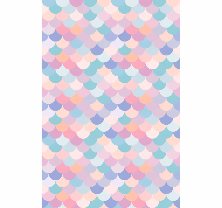 Geometrické závesné kruhy obývačka roleta - Tenstickers