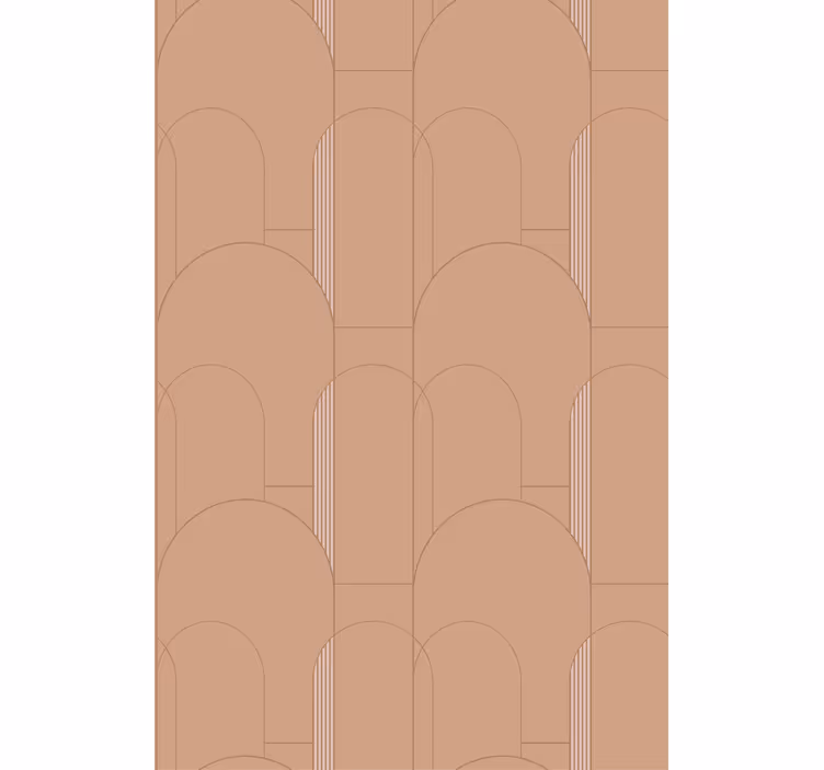 moderná roleta dizajn geometrických kriviek - Tenstickers