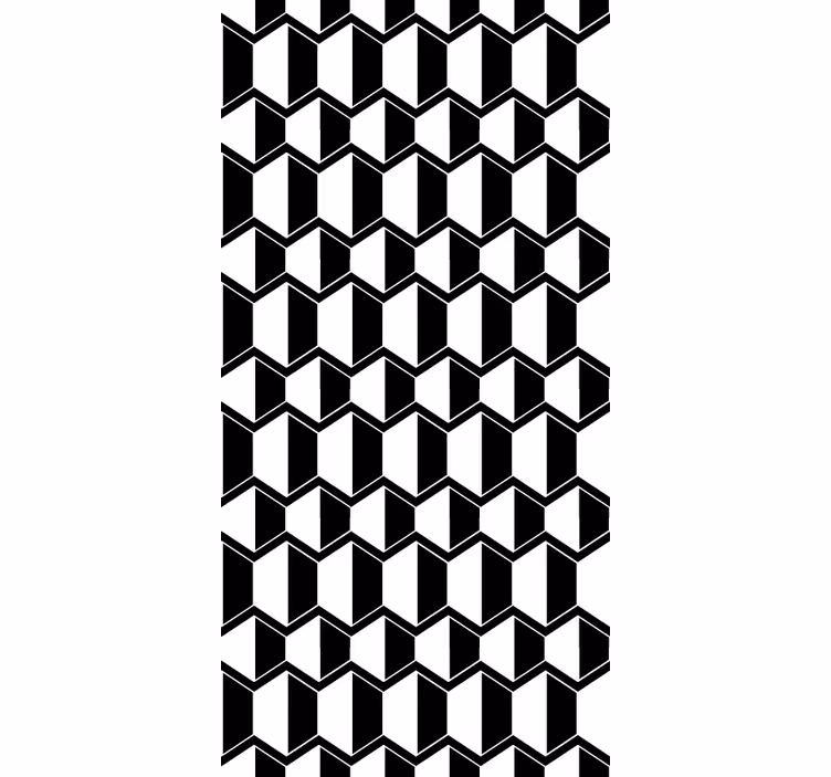 Roleta na okno geometrický monochromatický vzor - Tenstickers