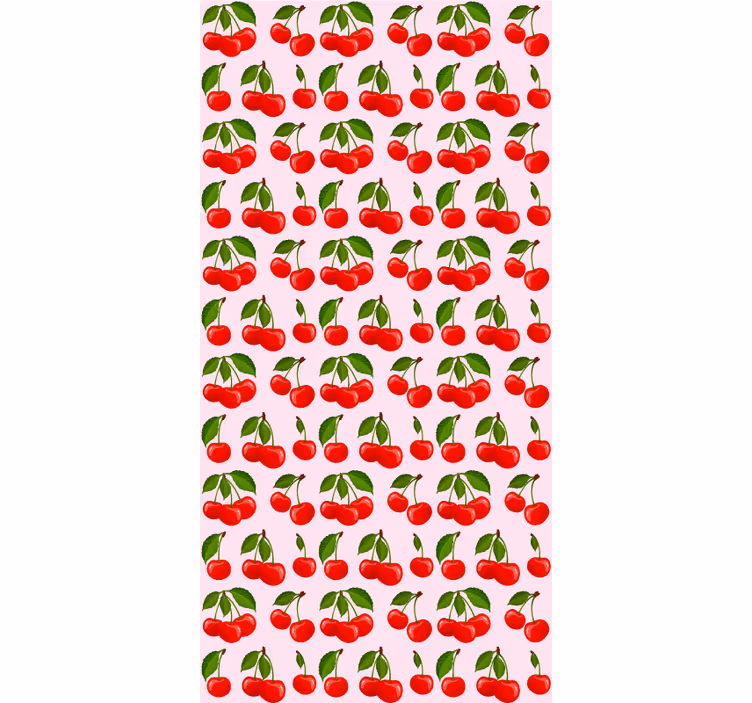 roleta do kuchyne vzor červená čerešňa - Tenstickers