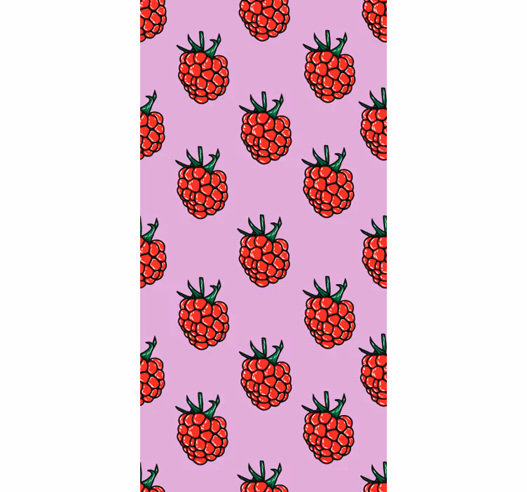 roleta na okno ovocie malinový vzor - Tenstickers