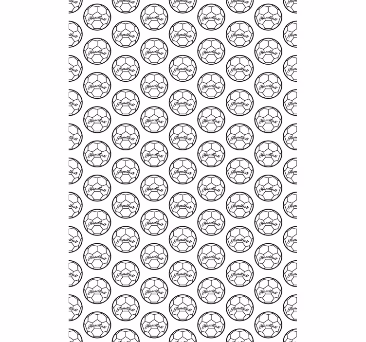 roleta šport hádzaná, čiernobiely, strih - Tenstickers