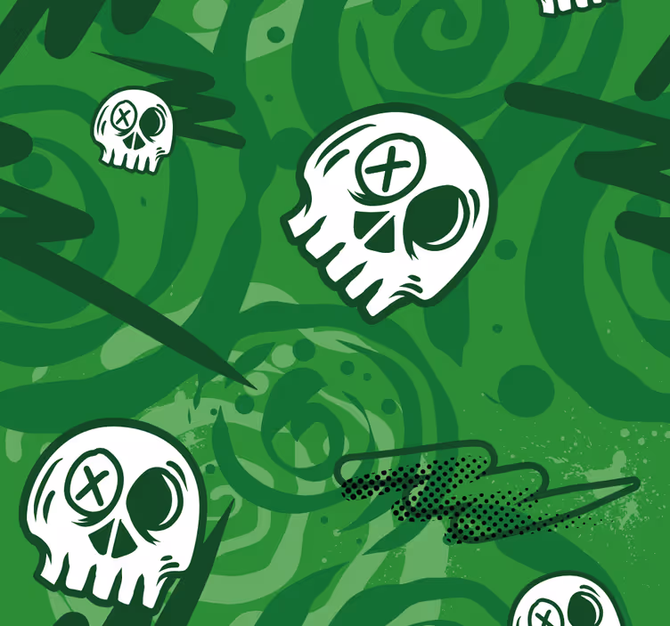 roleta do izby teenagera graffiti lebky - Tenstickers