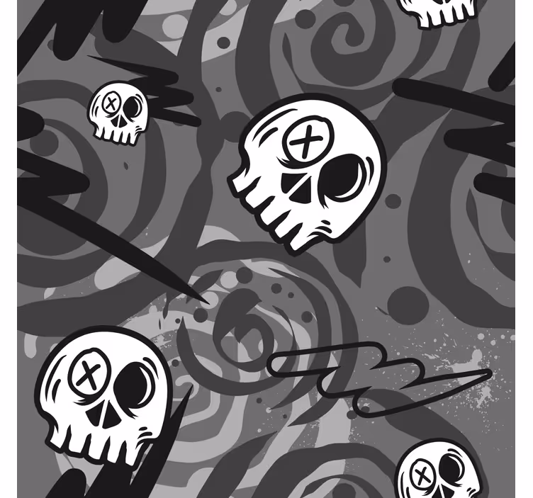 roleta do izby teenagera graffiti s lebkami - Tenstickers