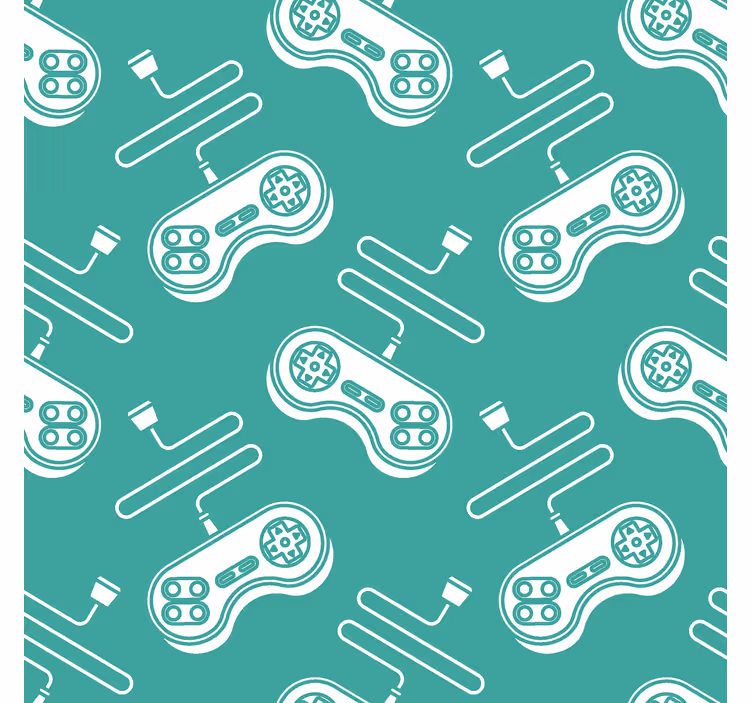 bláznivá roleta retro biely vzor ovládania - Tenstickers