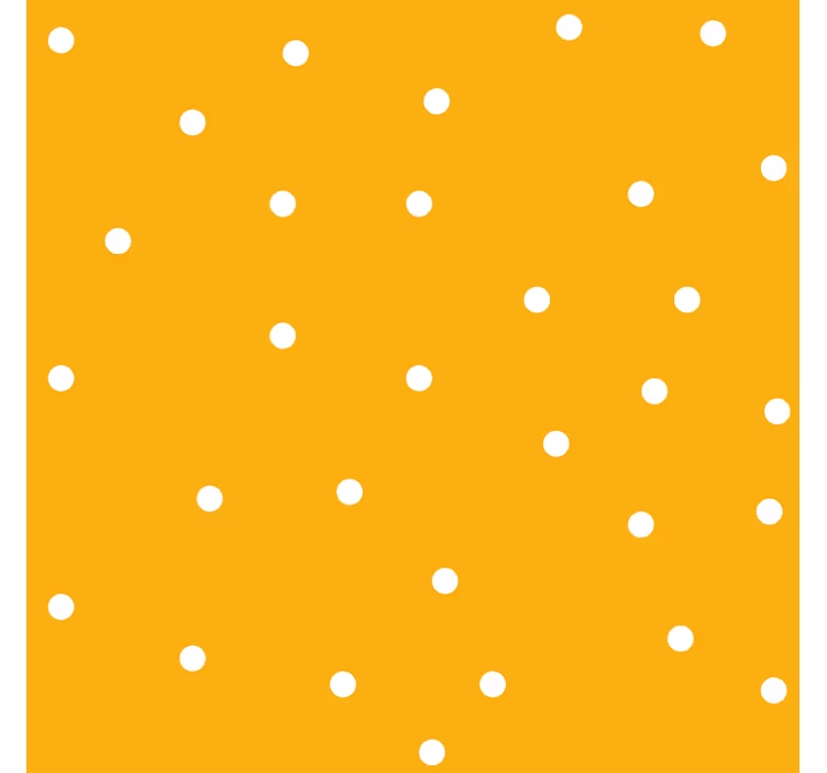 roleta na okno žltá vzor bielych bodiek - Tenstickers