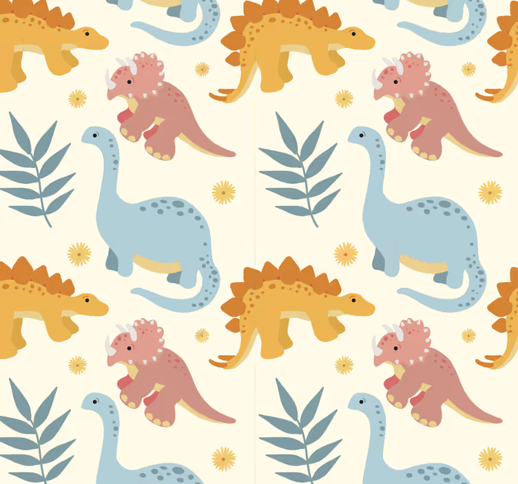 roleta na okno dinosaury minimalistický štýl - Tenstickers