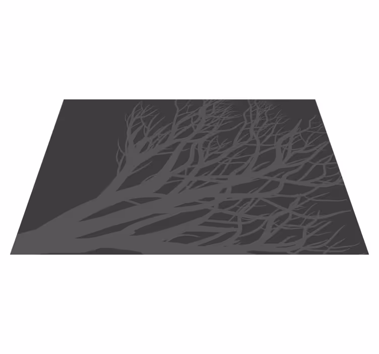 Elegantné prestieranie šedých listov - Tenstickers