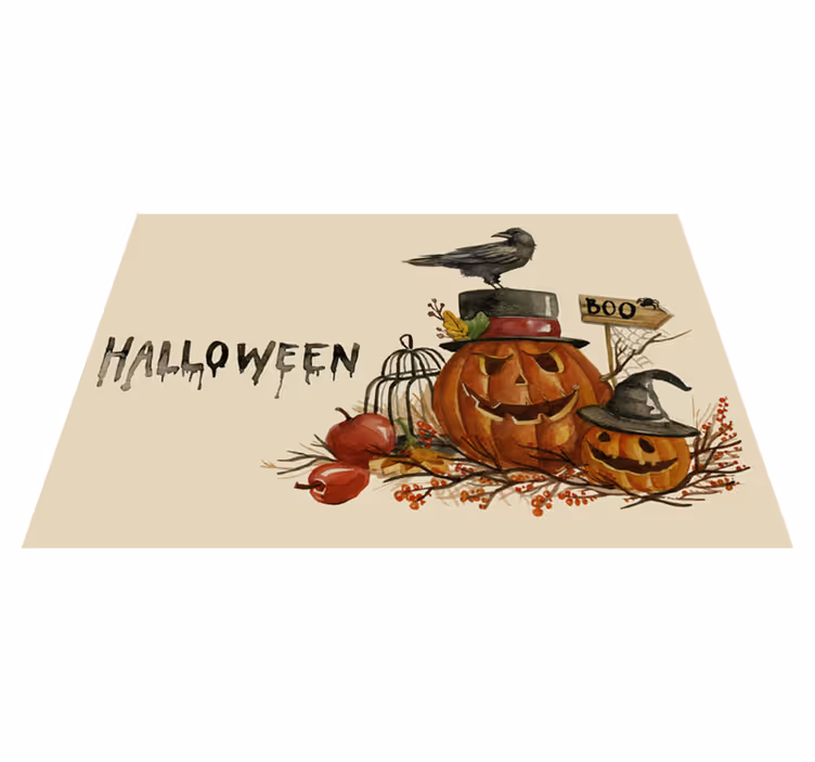 Akvarel halloween obdĺžnikové prestieranie - Tenstickers
