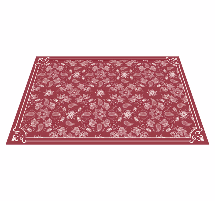 Krásne kvety paisley prestieranie - Tenstickers
