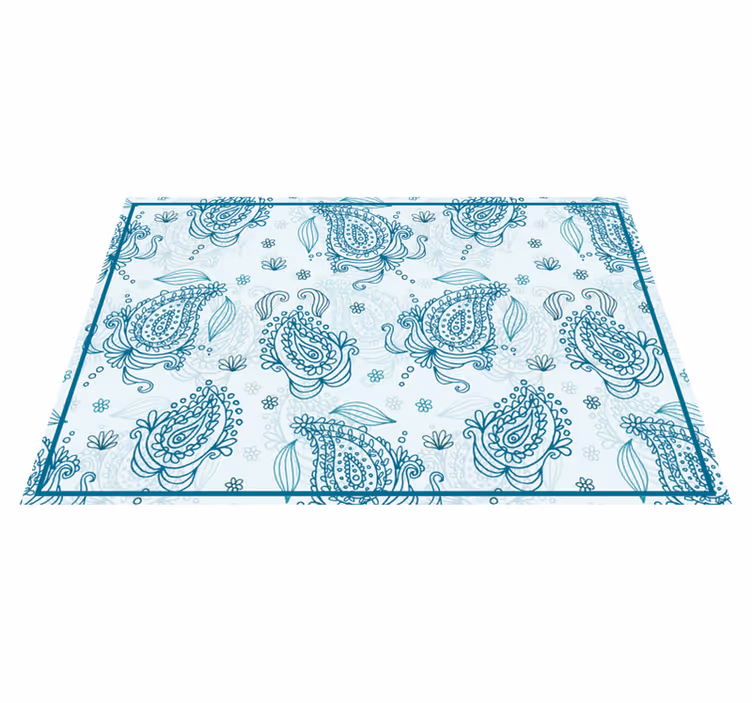 Vzorované prestieranie so zložitým kvetinovým vzorom - Tenstickers