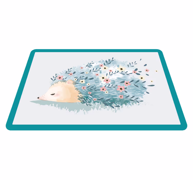 Detské prestieranie s roztomilou ilustráciou ježka - Tenstickers