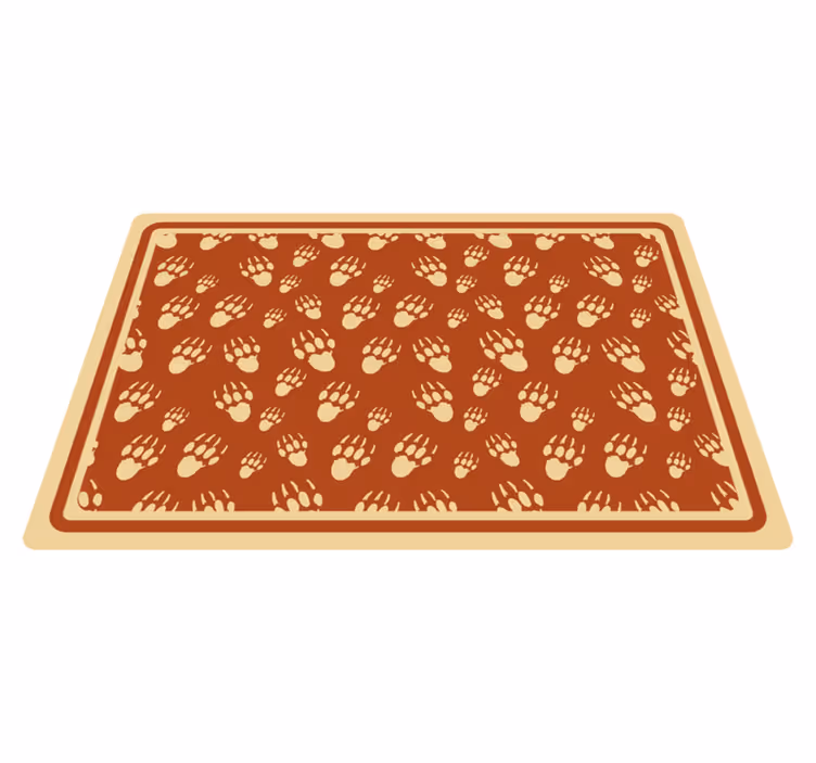Vzorované prestieranie s motívom paw print - Tenstickers
