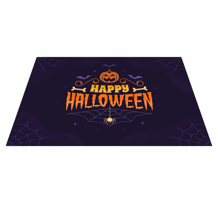 šťastný halloween textový prestieranie - Tenstickers
