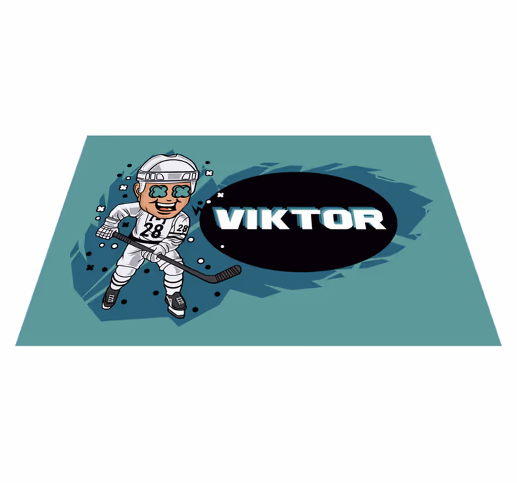 Vtipný hokejista prispôsobené prestierania - Tenstickers