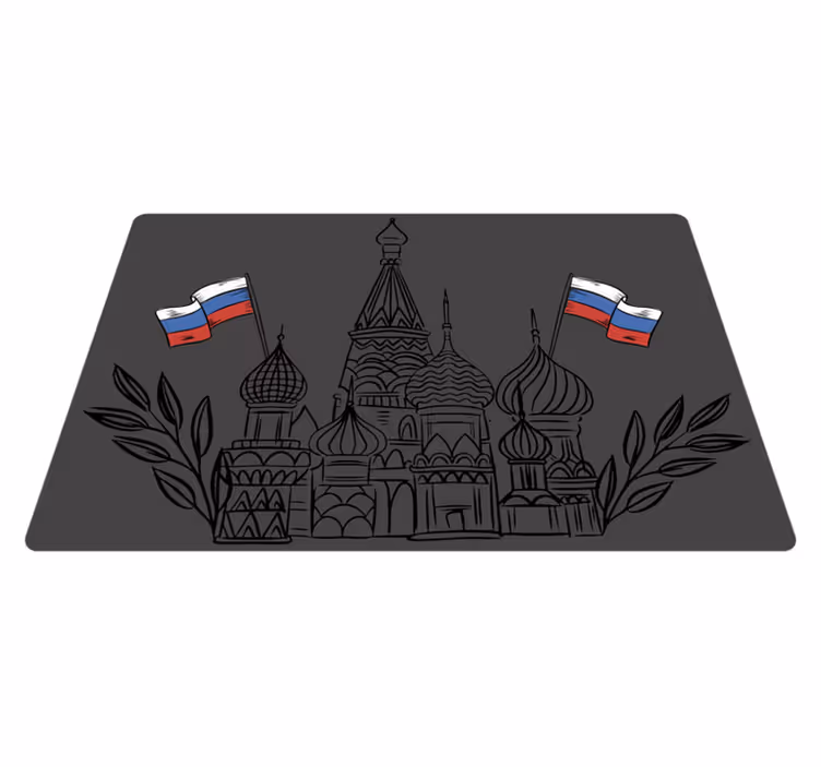 Originálne prestieranie ruské architektonické siluety - Tenstickers
