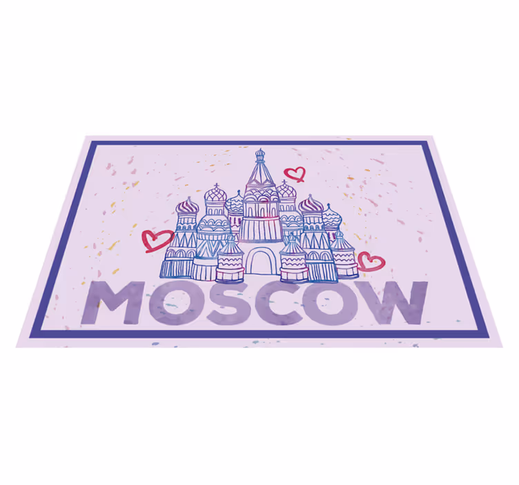 Originálne prestieranie ilustrácia moskovských pamiatok - Tenstickers