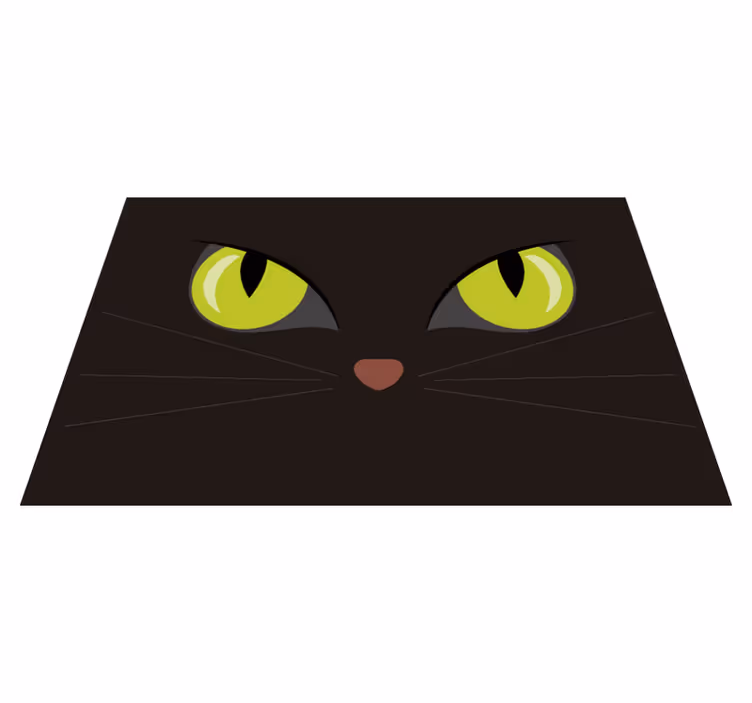 Desivé čierne prestierania na halloween mačky - Tenstickers