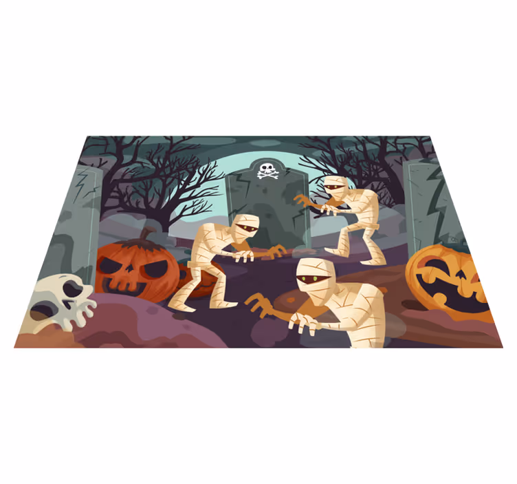 Strašidelné múmie halloweenské prestierania - Tenstickers