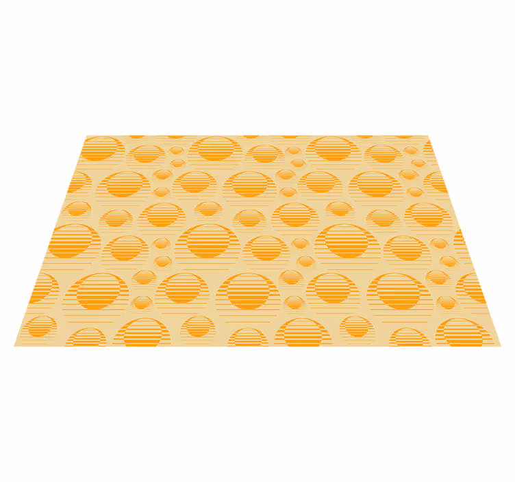 Retro sun nakreslite slnečné prestieranie 70. Rokov - Tenstickers