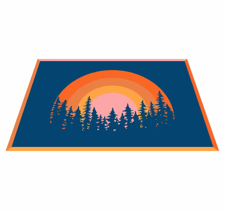 Originálne prestieranie Živá dúhová krajina - Tenstickers