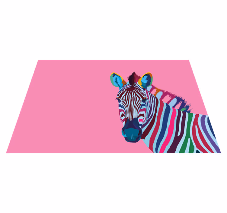 Pop-art zebra vinylové prestierania - Tenstickers