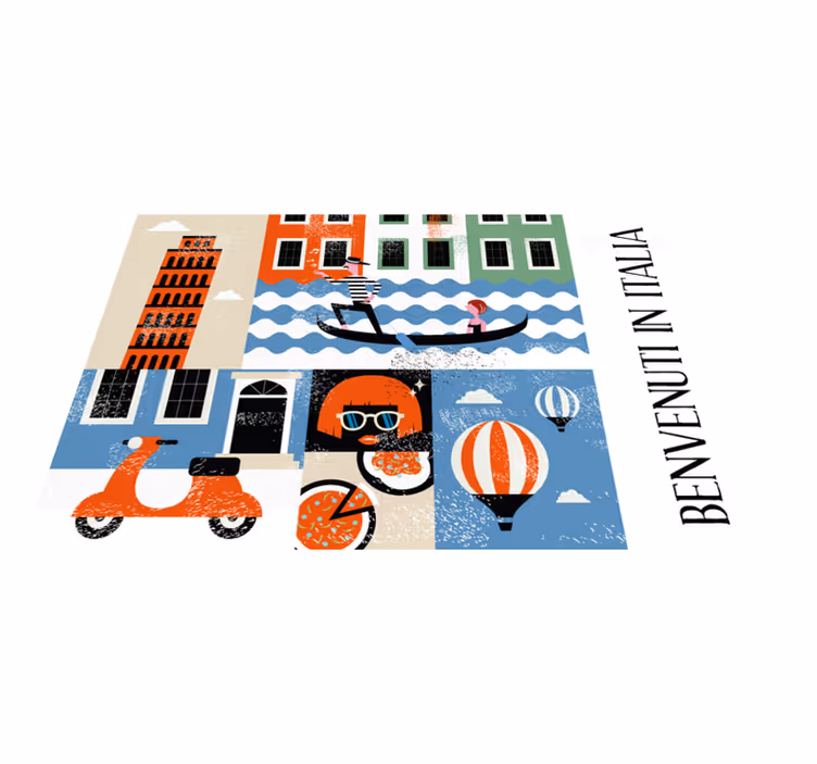 Talianske najslávnejšie potravinové ikony prestierania - Tenstickers