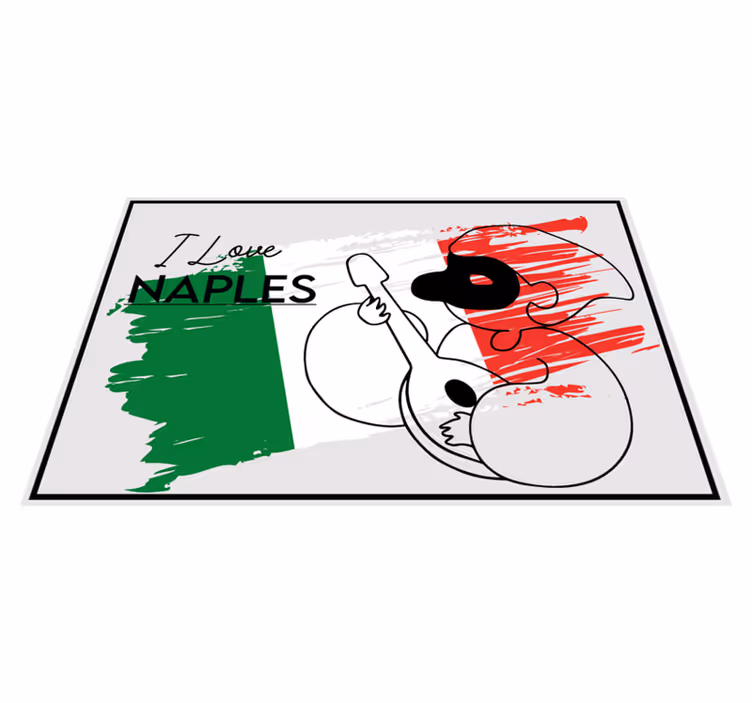 Milujúci neapol s vinylovými prestieraniami z pulcinella - Tenstickers