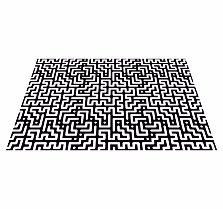 Vzorované prestieranie s abstraktným labyrintom - Tenstickers