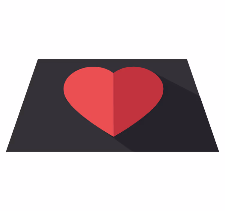 Originálne prestieranie v tvare srdca - Tenstickers