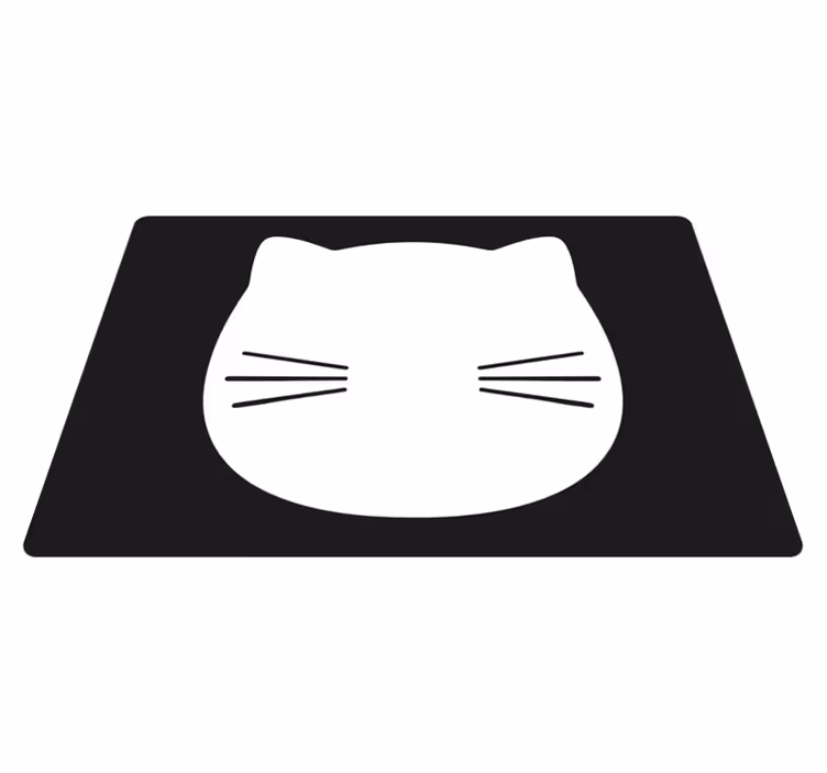 Originálne prestieranie v tvare mačacej hlavy - Tenstickers
