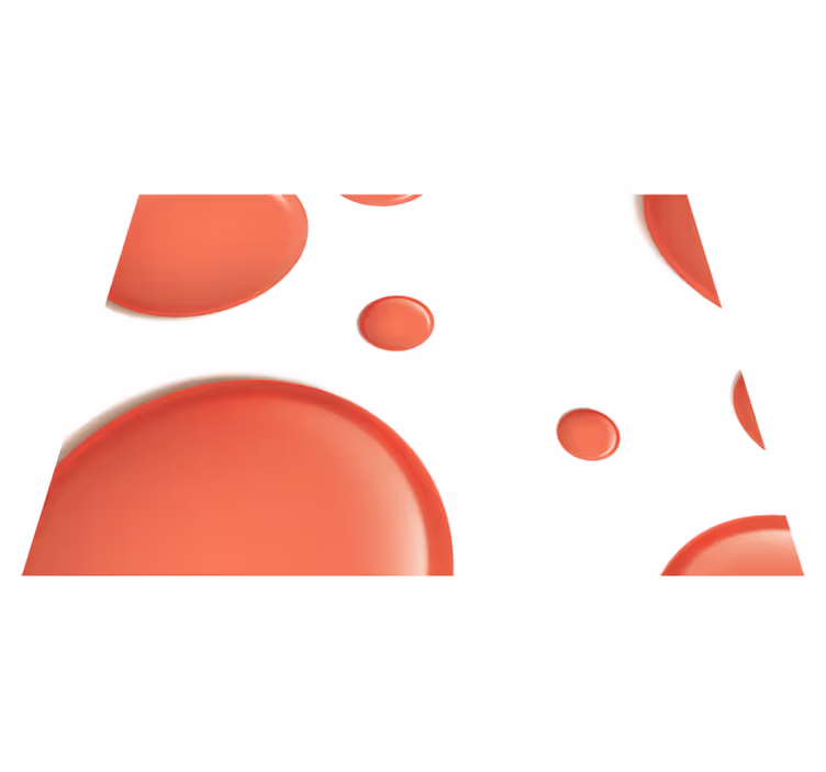 červené moderné kruhy červené prestierania - Tenstickers