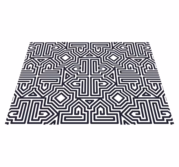 Vzorované prestieranie s abstraktným geometrickým vzorom - Tenstickers