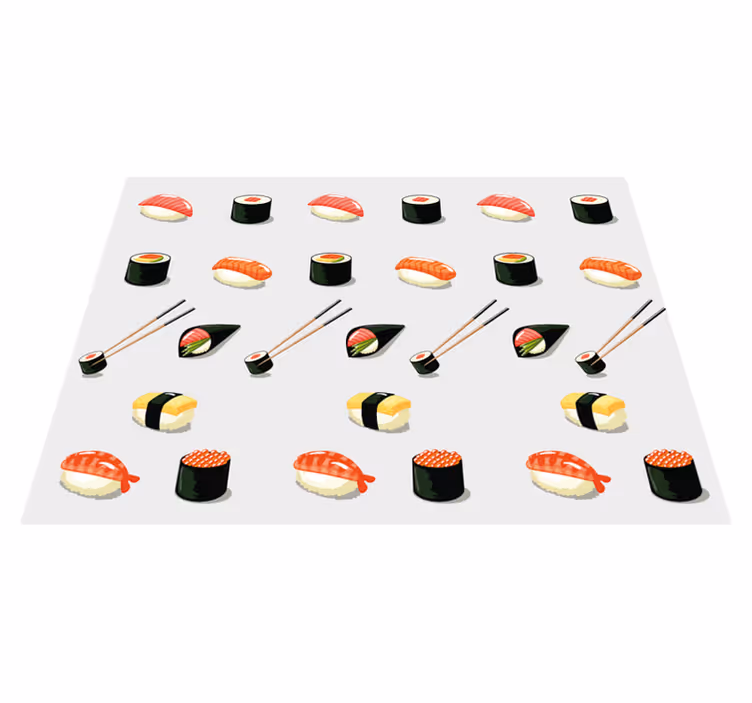Sushi vzor originálne prestierania - Tenstickers