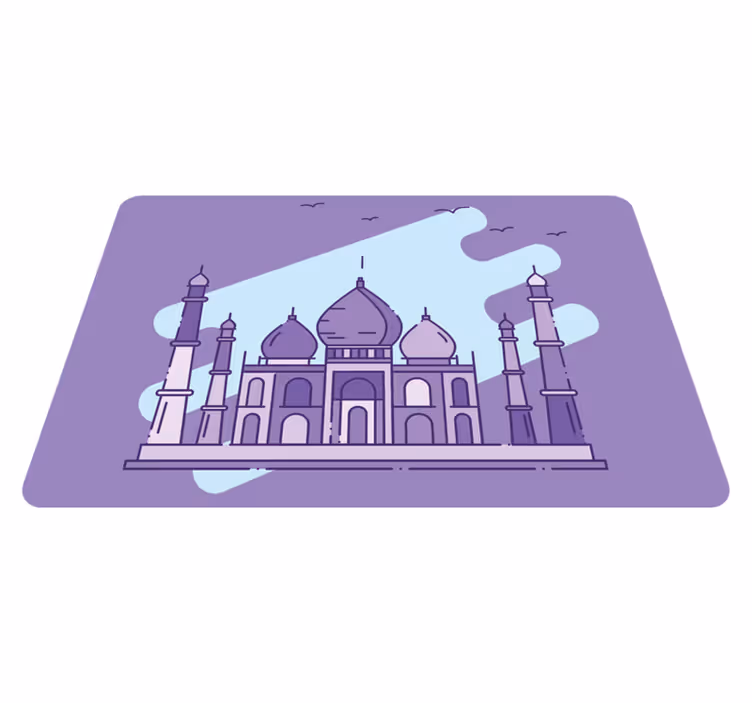 Moderné prestieranie na stôl silueta taj mahalu - Tenstickers
