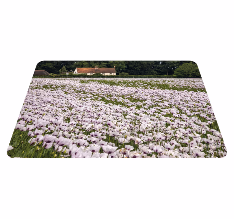 Elegantné prestieranie biele makové pole - Tenstickers