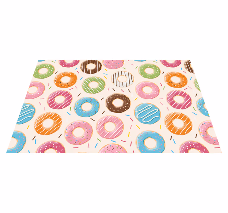 Detské prestieranie s farebnými donutmi - Tenstickers